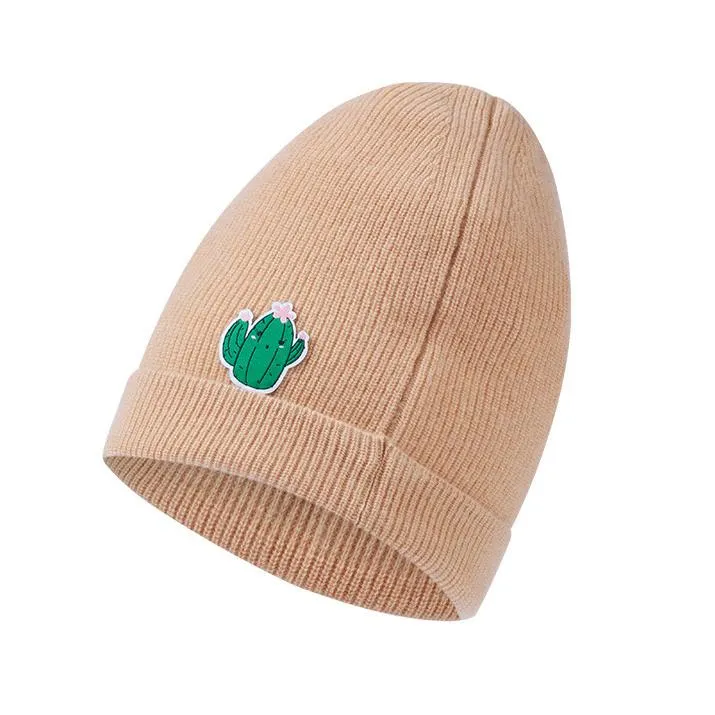 100% Cashmere Cozy Cactus Beanie