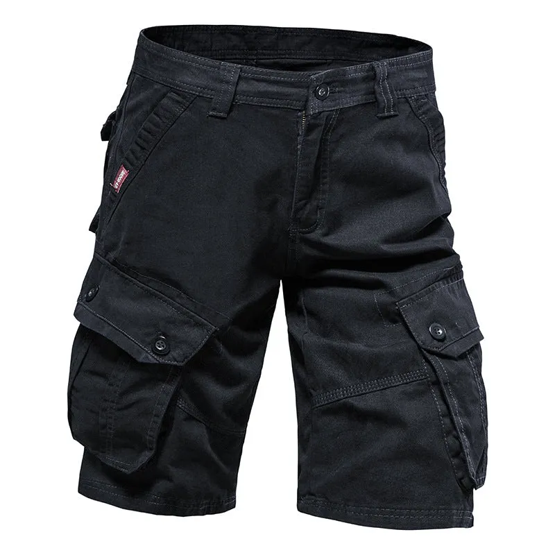 100% COTTON CROPPED PANTS FOR MEN'S WORKWEAR CASUAL CARGO PANTS