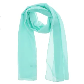 150 x 45cm Mint Green Chiffon Scarf