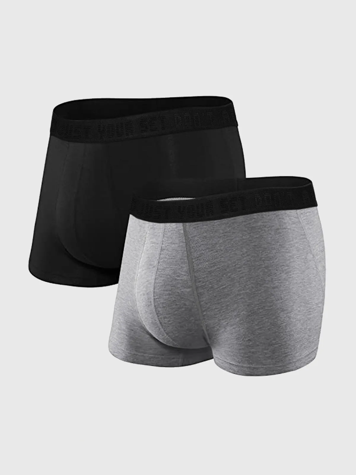 2 Packs M's Built-In Pouch Trunk Briefs