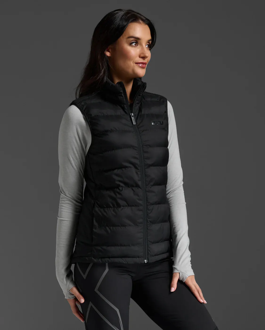 2XU Commute Packable Insulation Vest-Black/Black-2XS