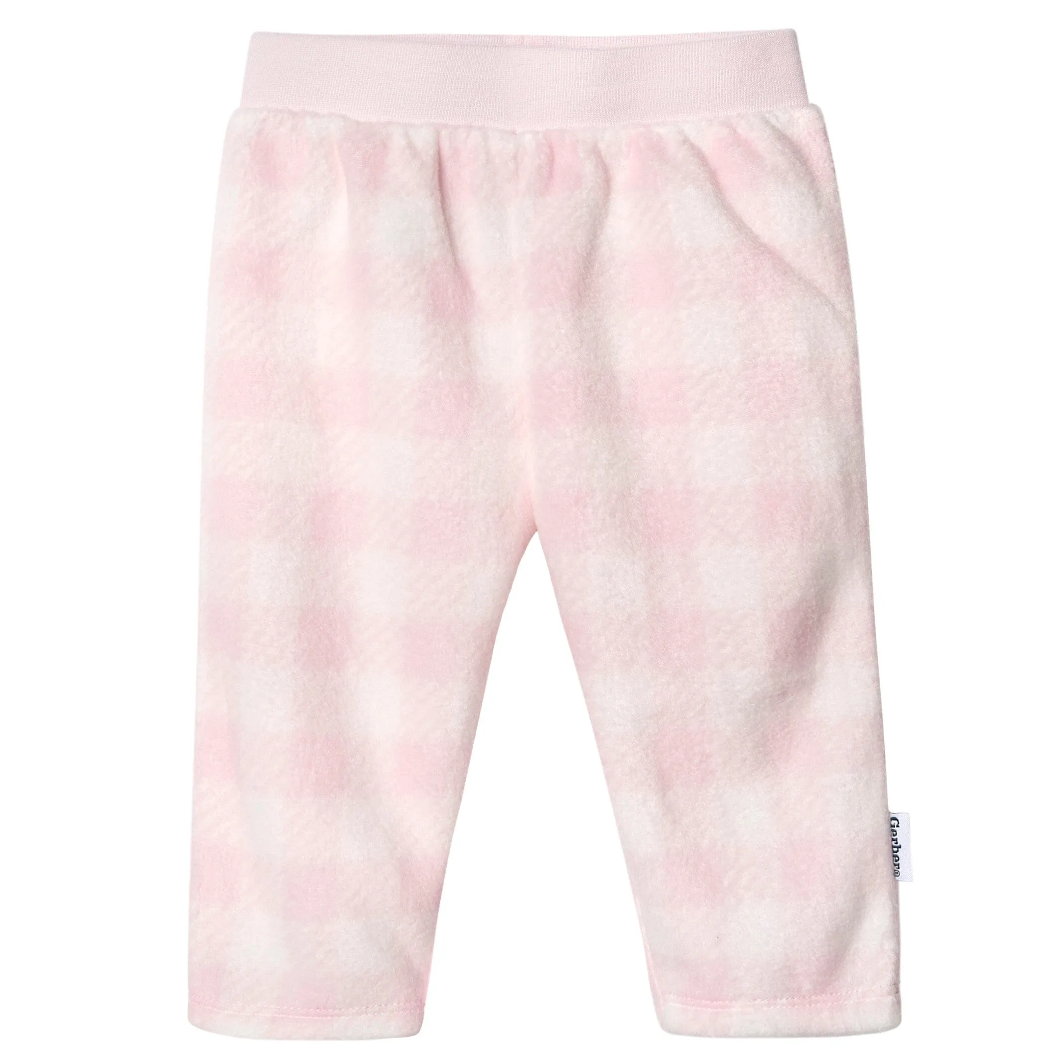 4-Pack Baby Girls Plaid Fleece Pants