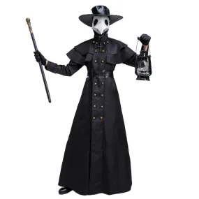 6 pieces Halloween Medieval Steam Punk Style Dress With Long Mouth Mask Costumes