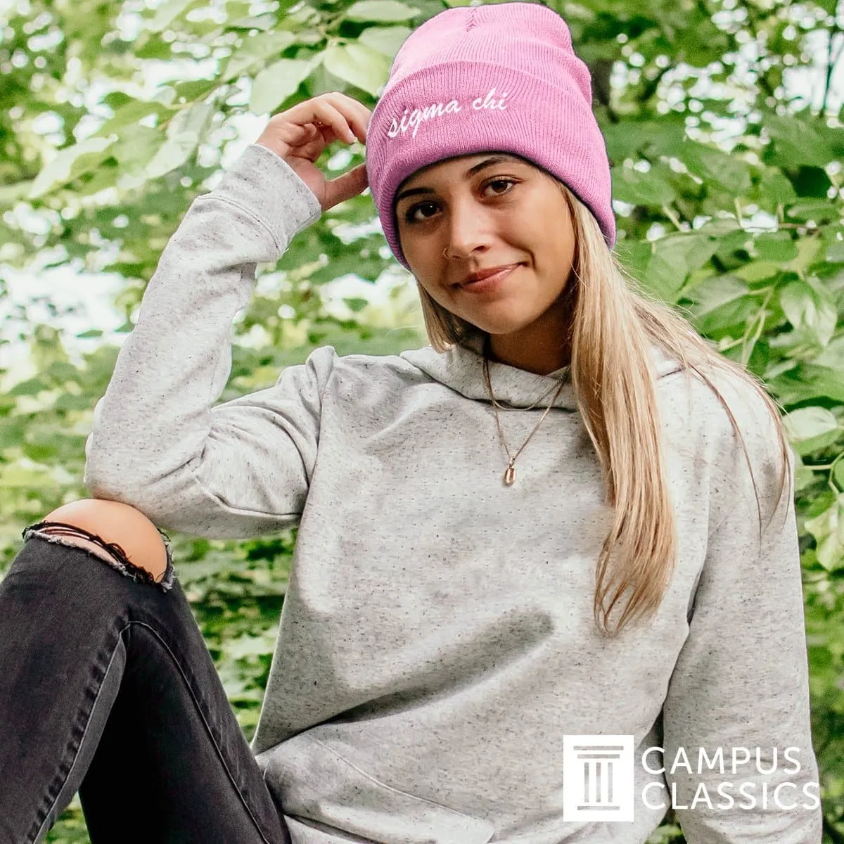 AEPi Pink Sweetheart Beanie