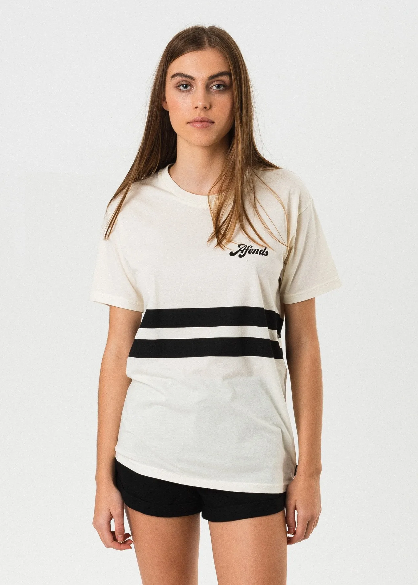 Afends Womens Tracks - Boyfriend Fit Tee