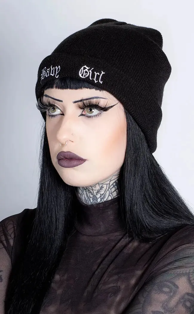 Babygirl Black Beanie