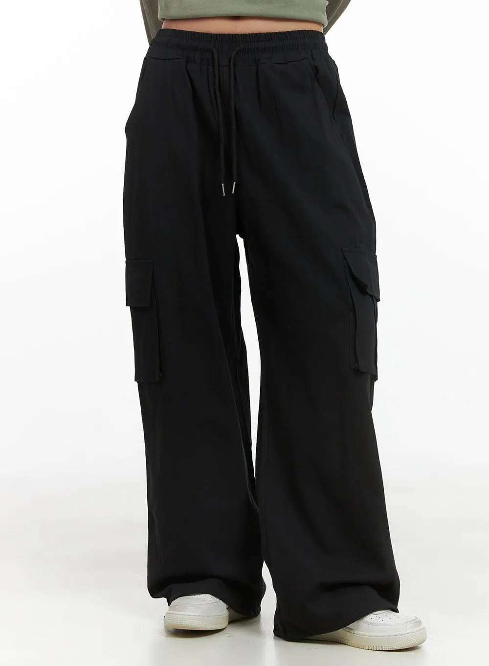 Banded Cargo Cotton Pants CS404