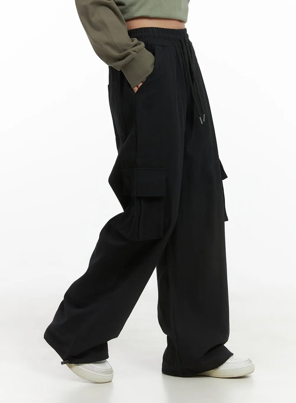 Banded Cargo Cotton Pants CS404