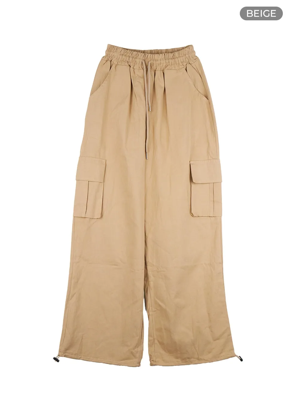 Banded Cargo Cotton Pants CS404