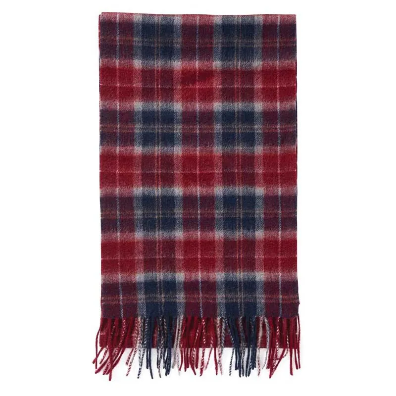 Barbour Tartan Scarf & Glove Gift Set - Cranberry