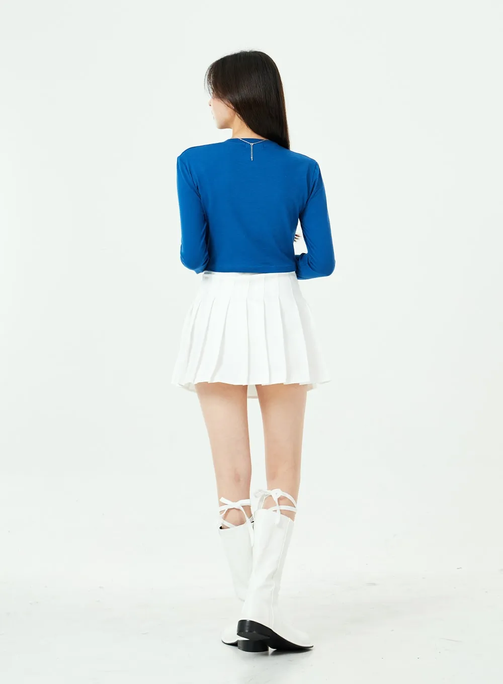 Basic Pleated Tennis Mini Skirt BS02