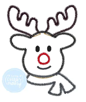 Boy Shirt -Reindeer Wearing a Scarf