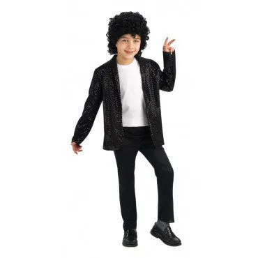 Boys Michael Jackson Deluxe Sequin Billie Jean Jacket