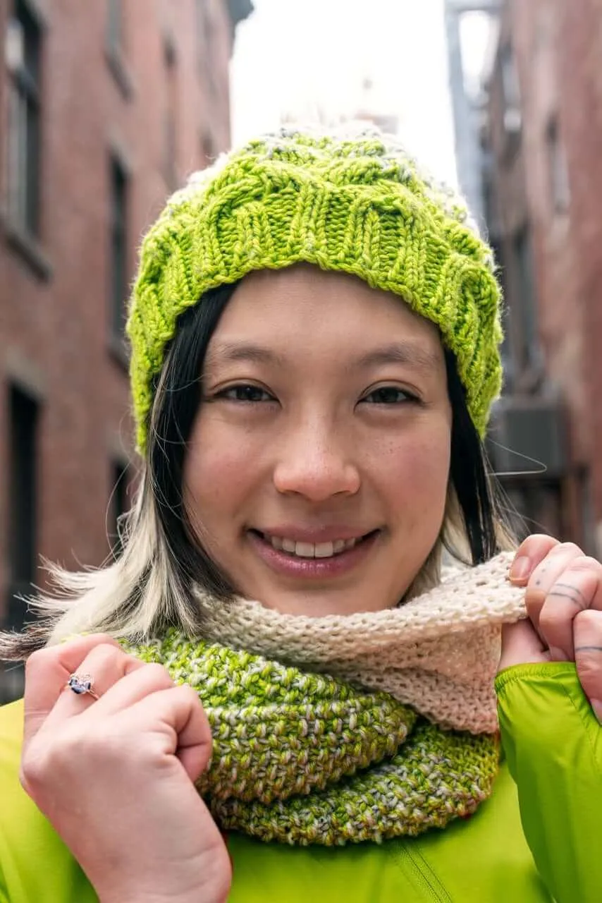 Brin de Folie Matching Hat & Scarf Knitting Patterns