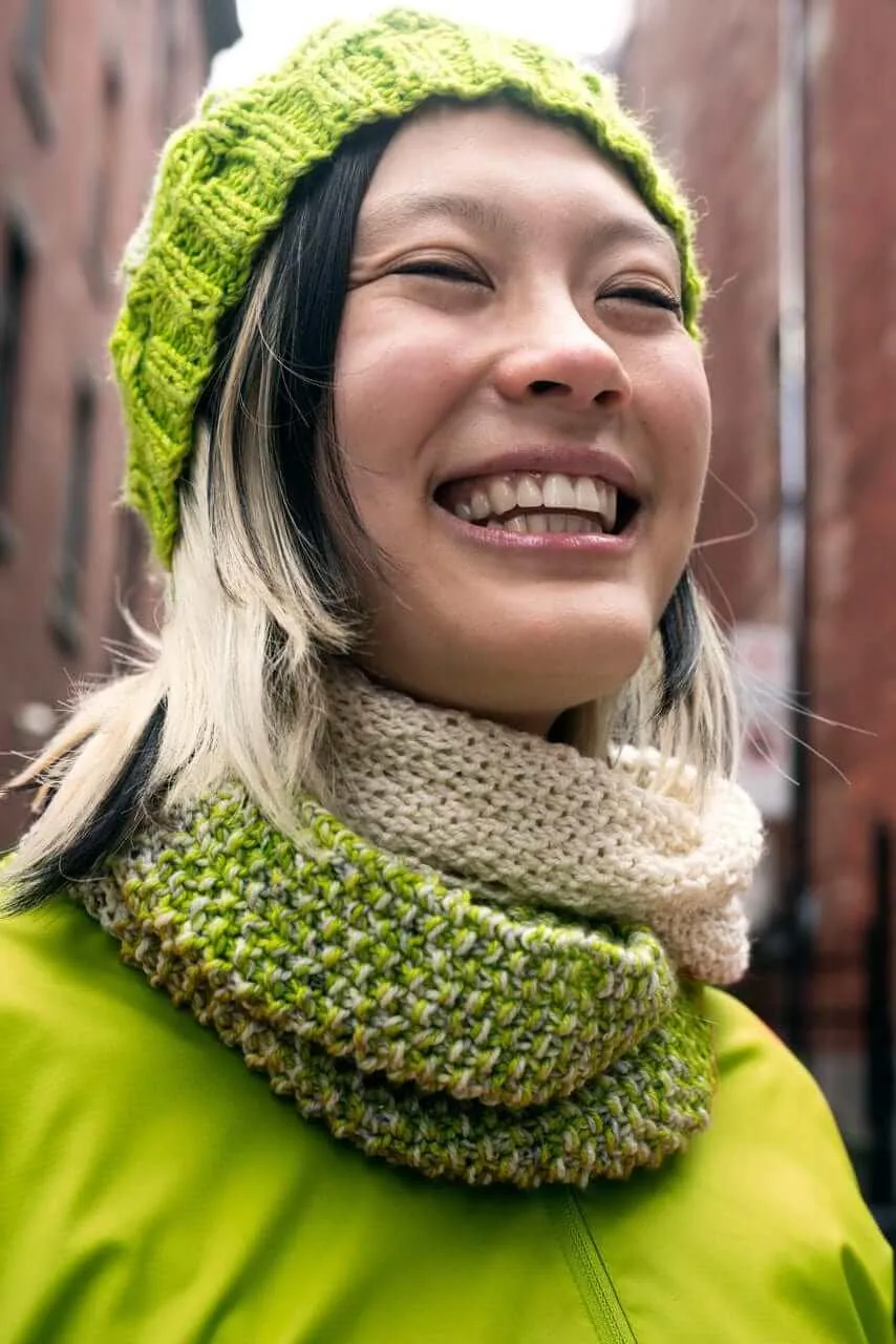 Brin de Folie Matching Hat & Scarf Knitting Patterns