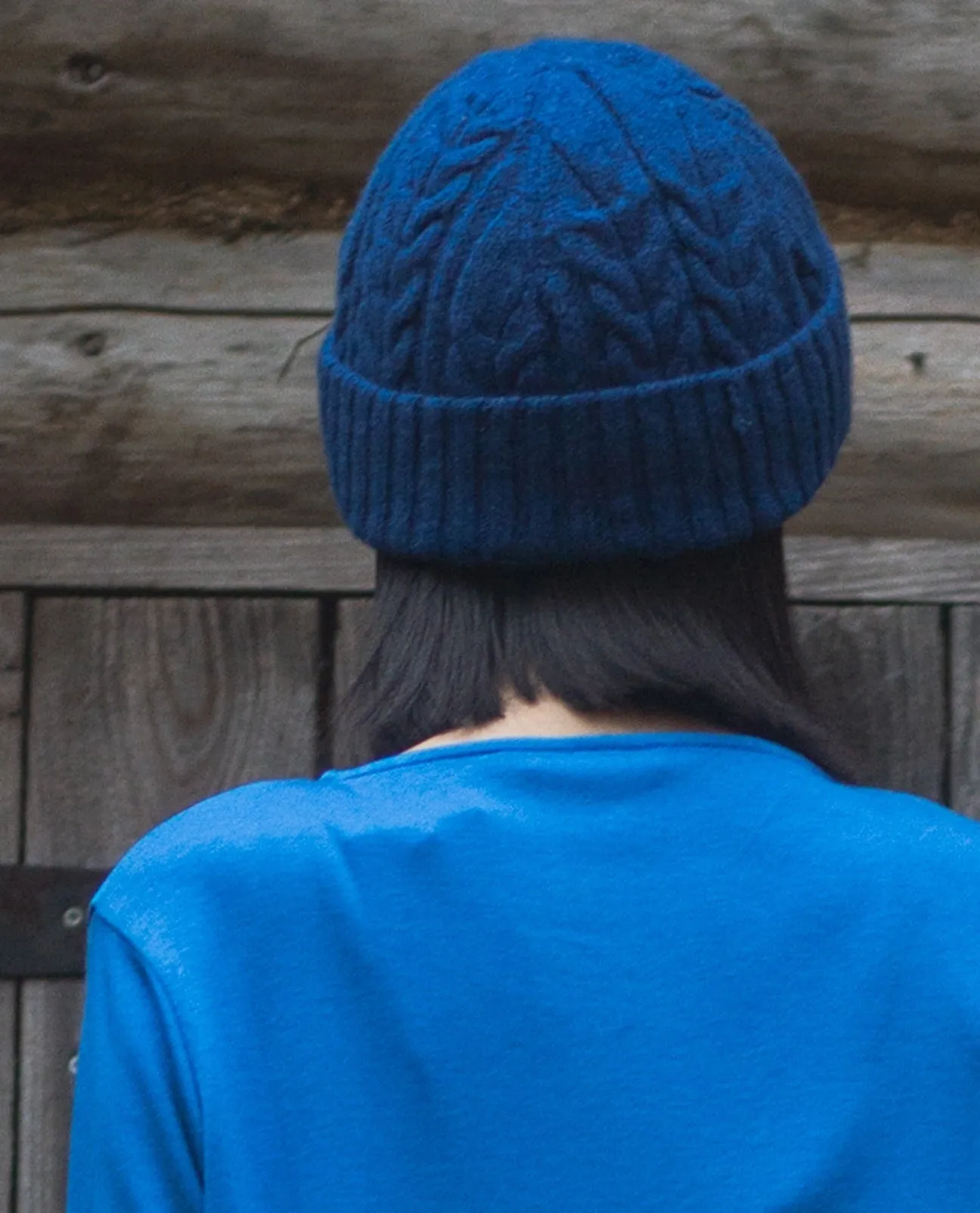 Brogan Lambswool Hat in Cobalt