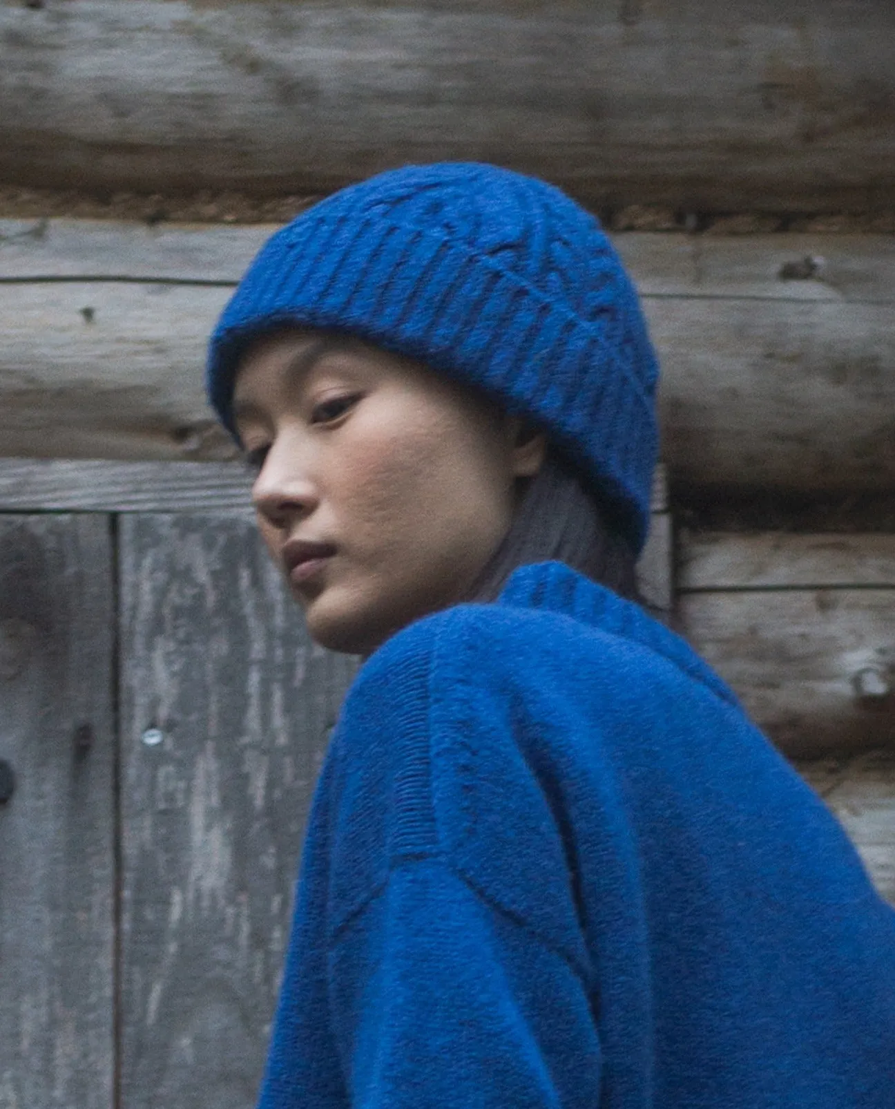 Brogan Lambswool Hat in Cobalt