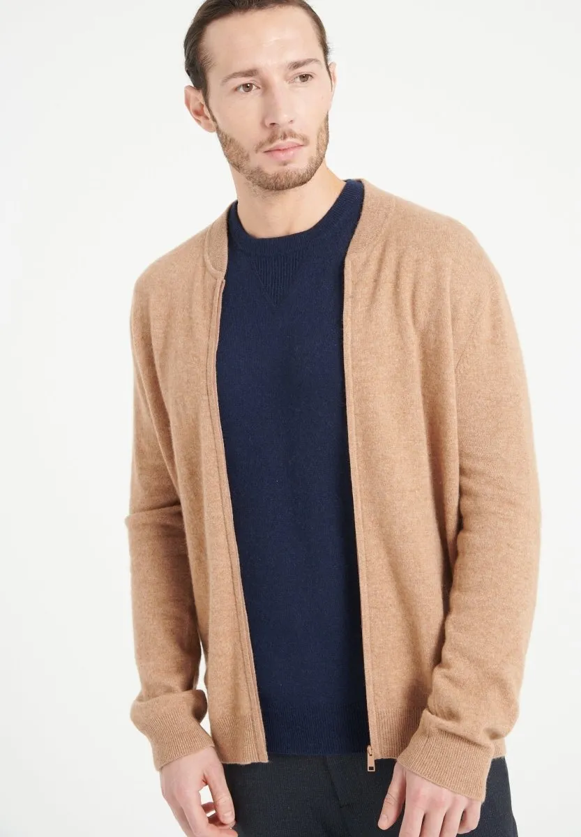 Cardigan cachemire camel homme - LUKE 10