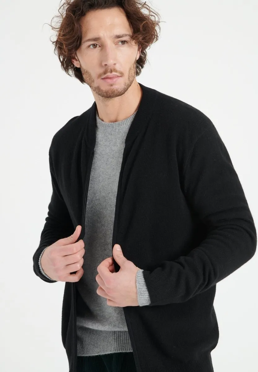 Cardigan cachemire noir homme - LUKE 10