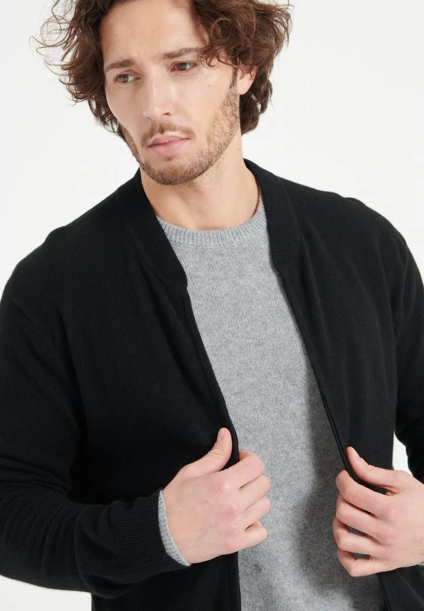 Cardigan cachemire noir homme - LUKE 10