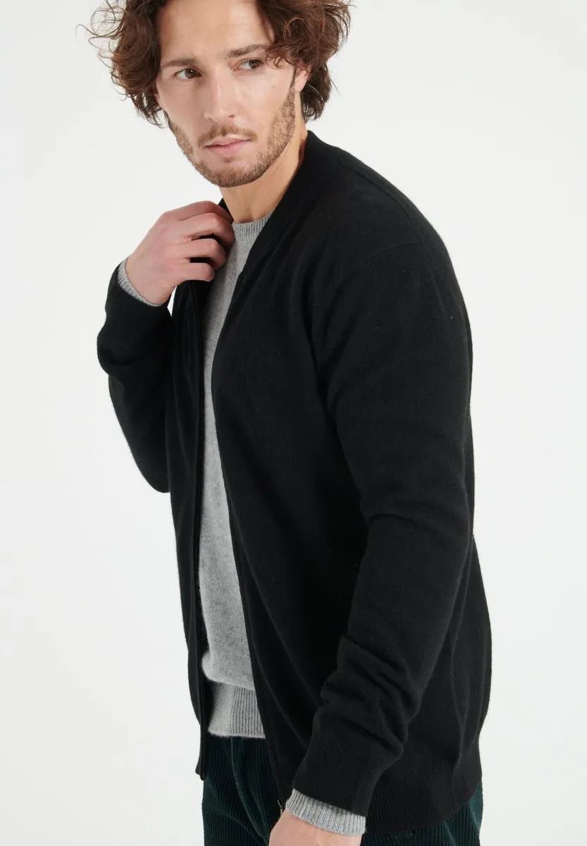 Cardigan cachemire noir homme - LUKE 10