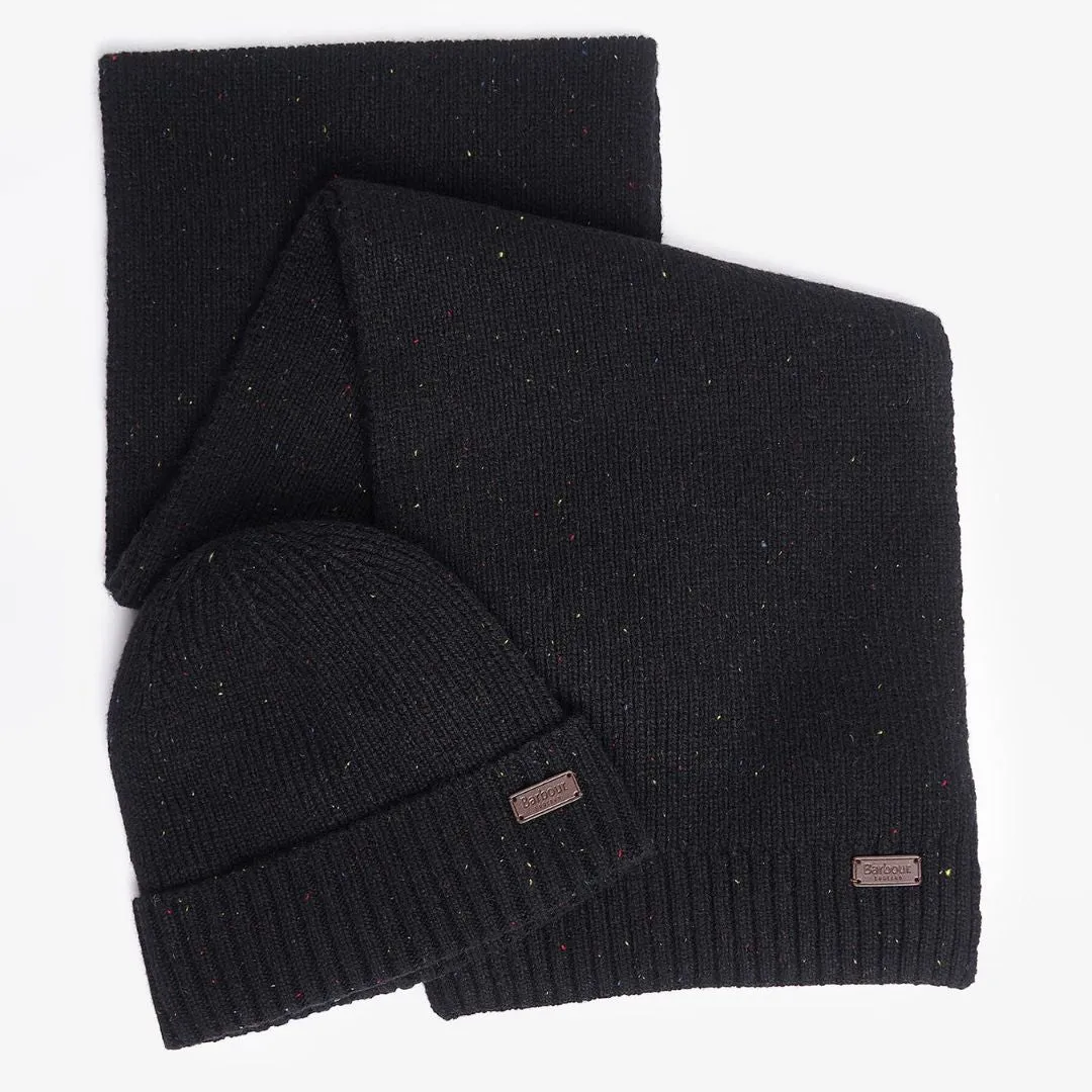 Carlton Fleck Beanie & Scarf Gift Set (Classic Black)