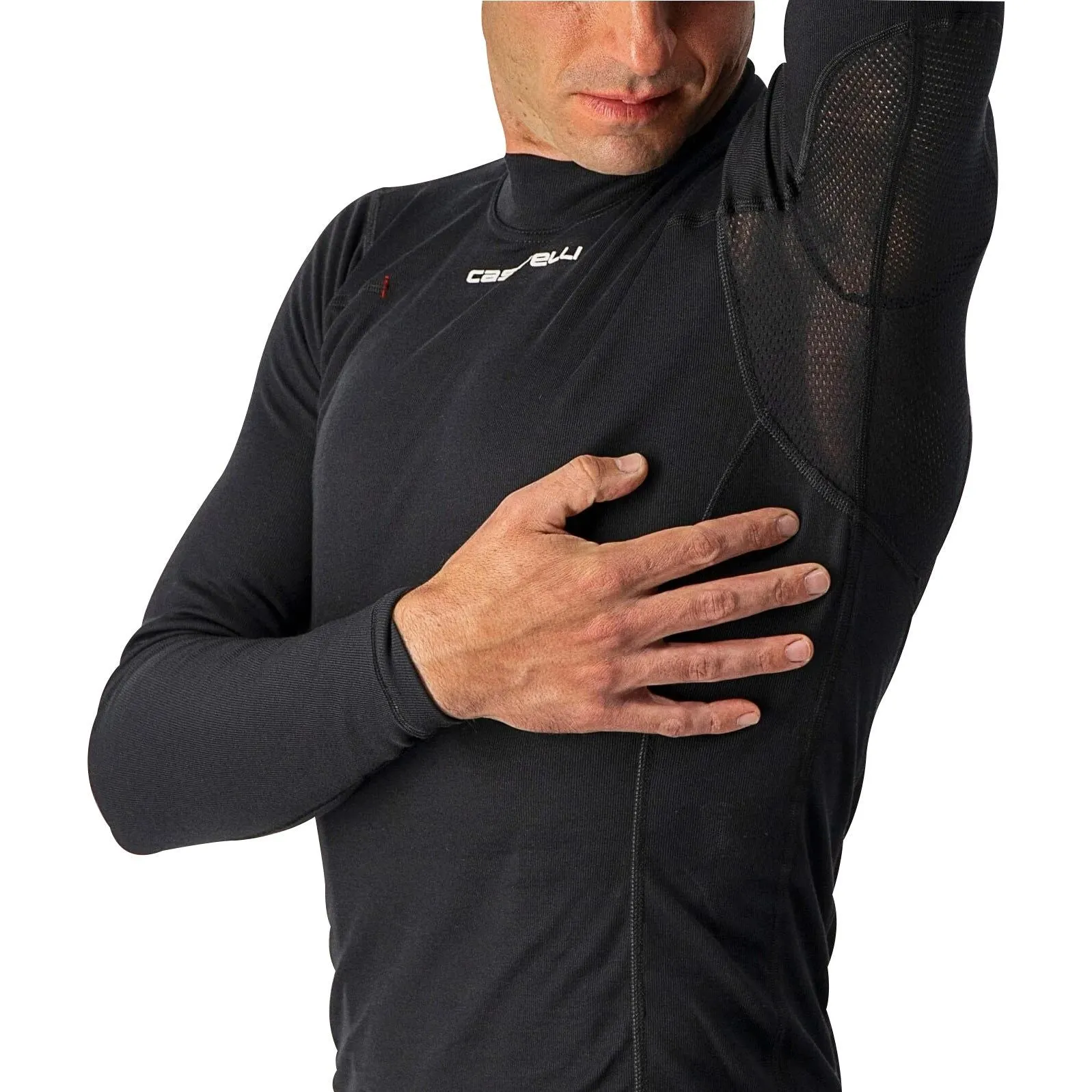 Castelli Flanders Warm Long Sleeve Mens Cycling Base Layer - Black