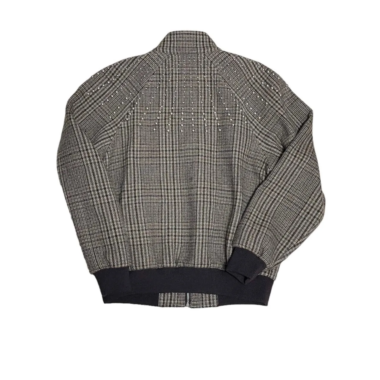 CELINE セリーヌ 22AW TEDDY JACKET WITH STAND UP COLLAR IN CHECKED WOOL スタッズチェックブルゾン 2V20L826R