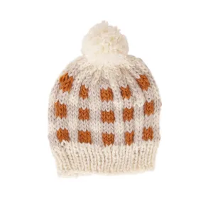 Checks Beanie Caramel