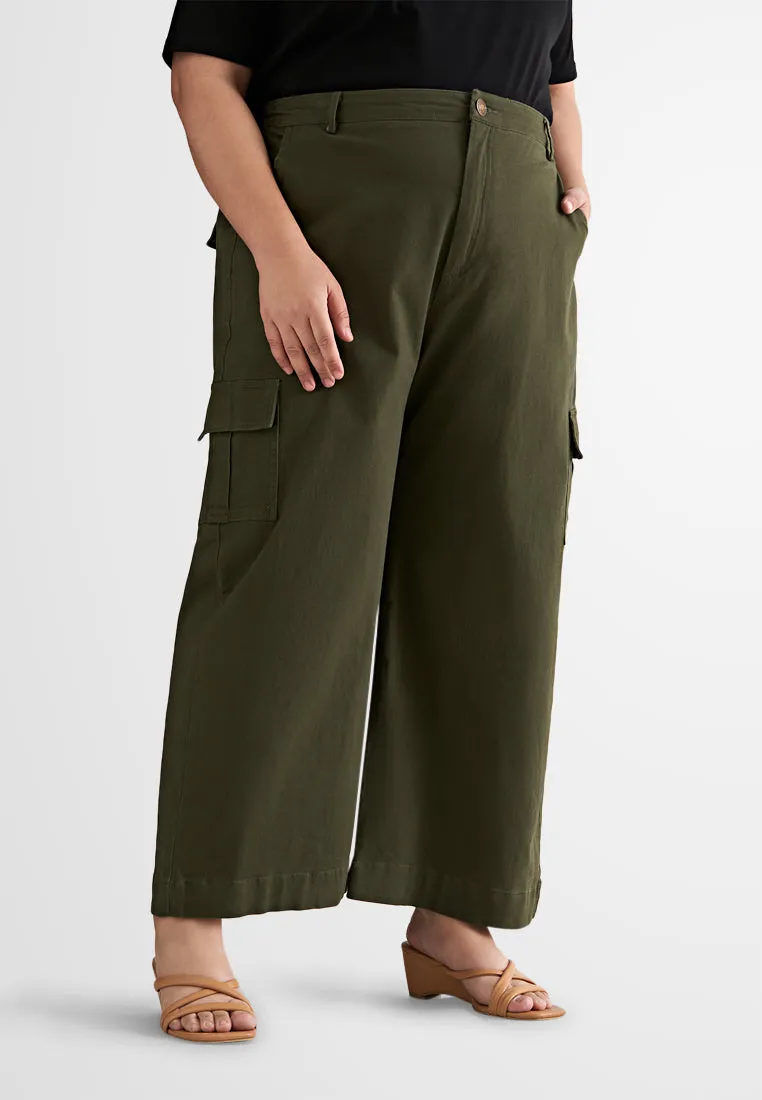 Chloe Wide Leg Pocket Cargo Pants