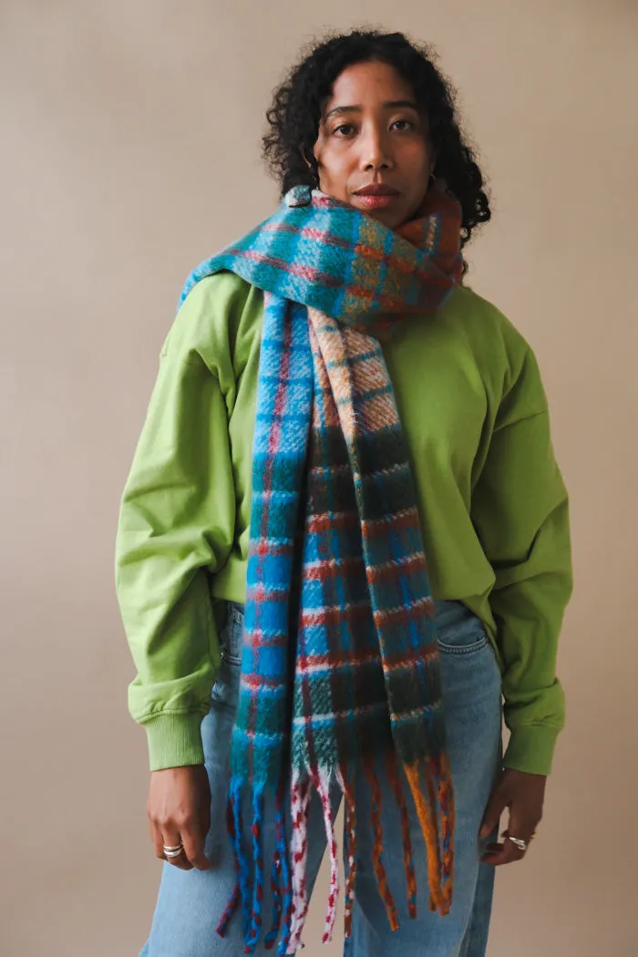 CHUNKY SMALL PLAID SCARF