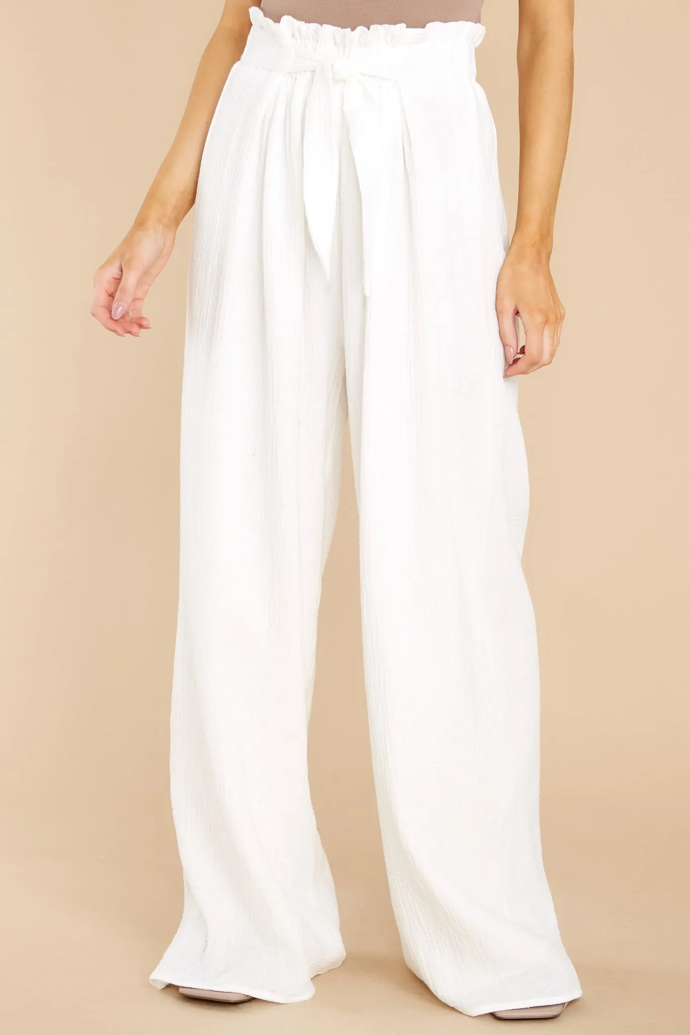 Close To Destiny White Pants