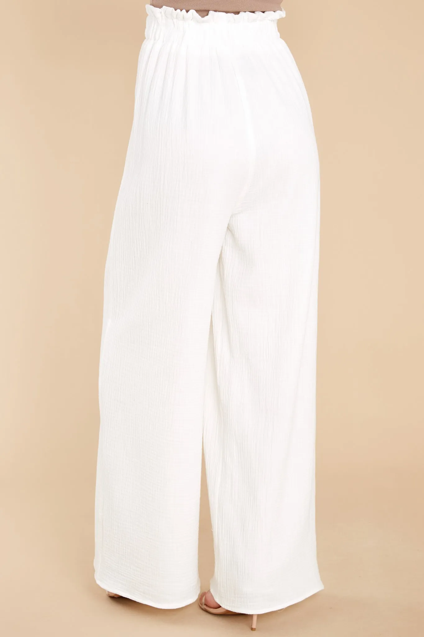 Close To Destiny White Pants