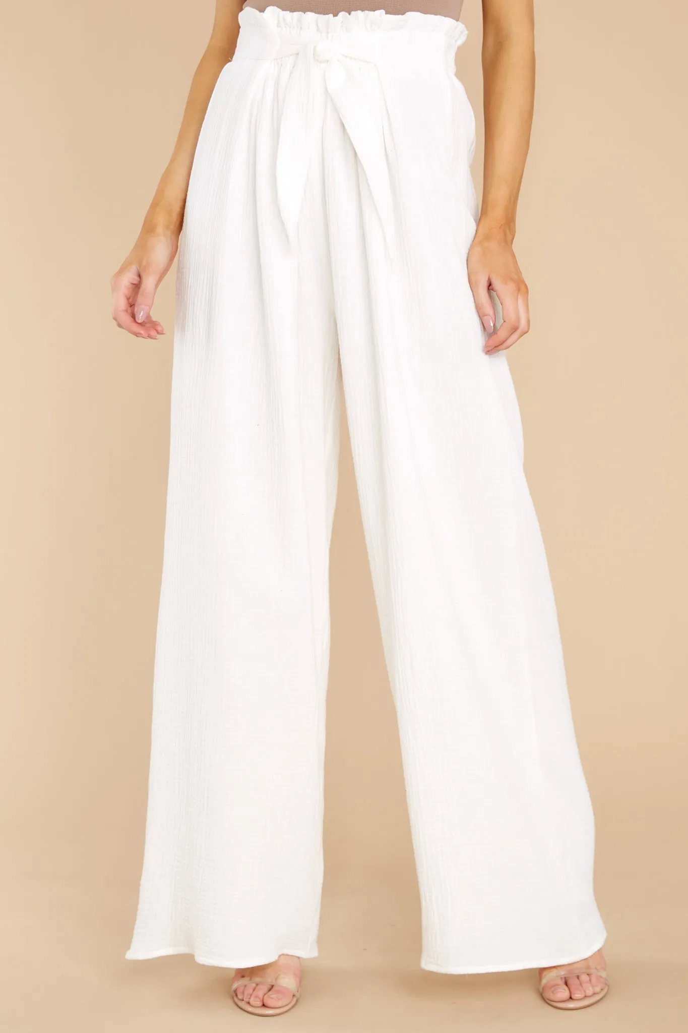 Close To Destiny White Pants