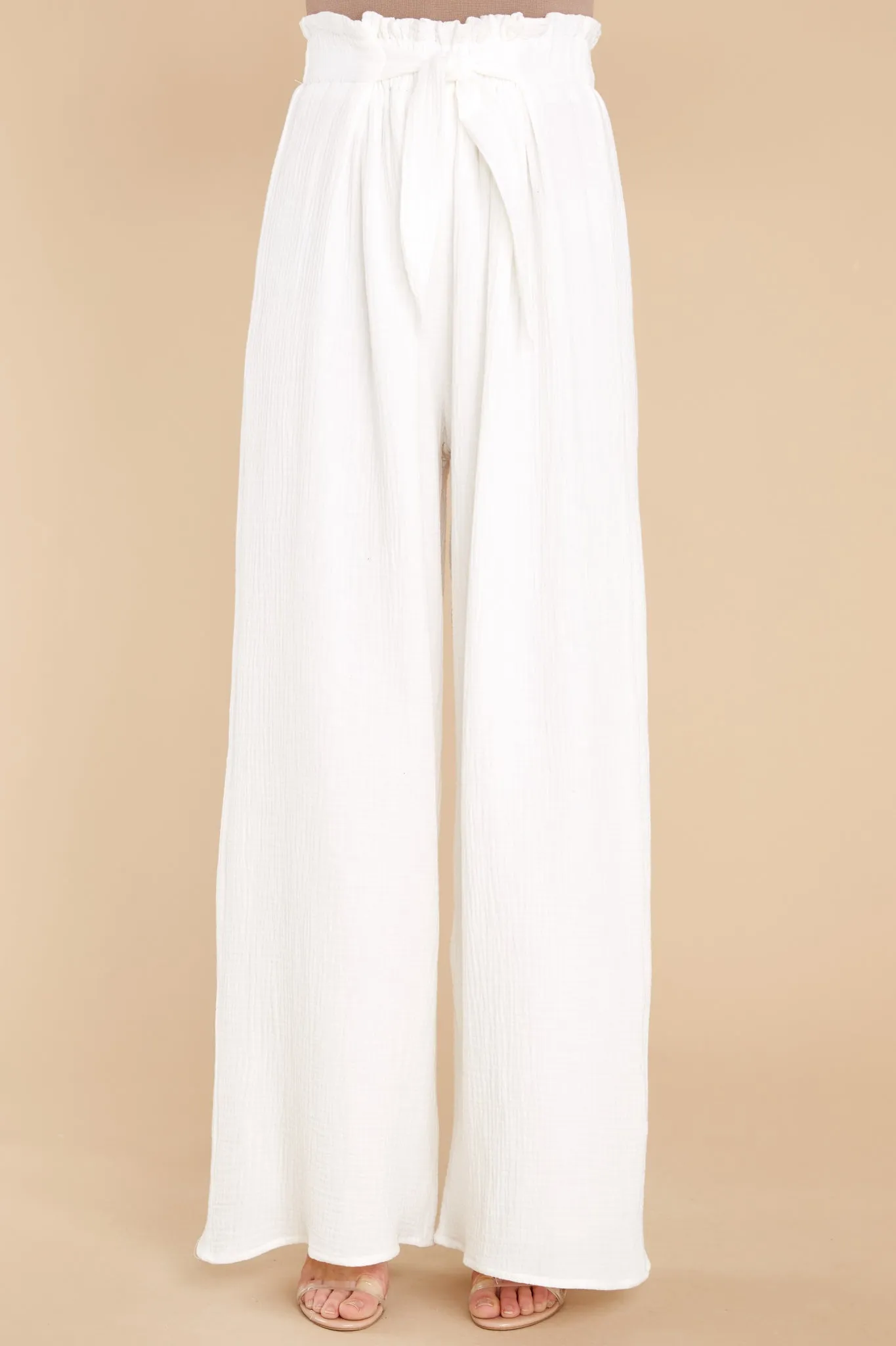 Close To Destiny White Pants