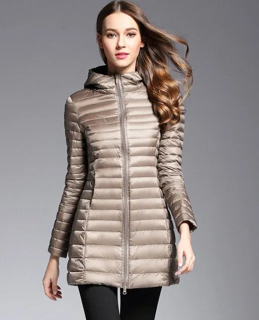 Cold Away Hooded Long Coat