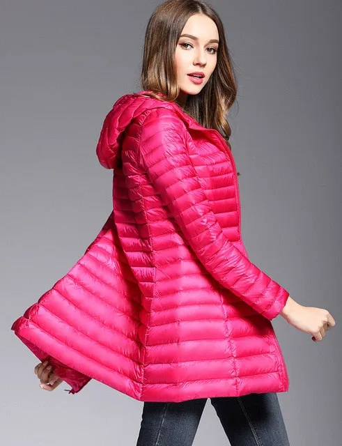 Cold Away Hooded Long Coat