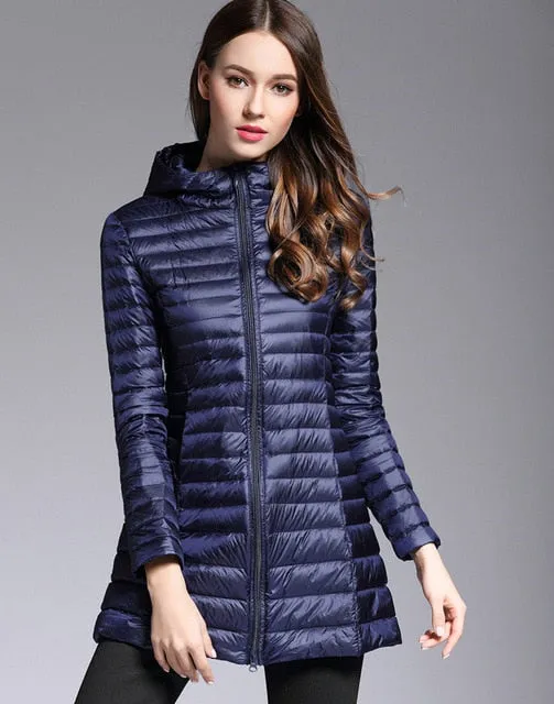 Cold Away Hooded Long Coat