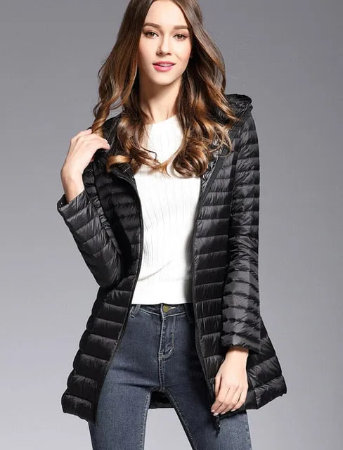 Cold Away Hooded Long Coat