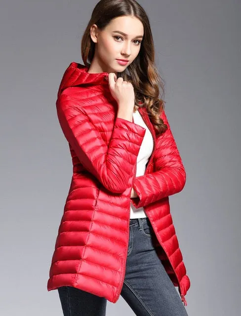 Cold Away Hooded Long Coat