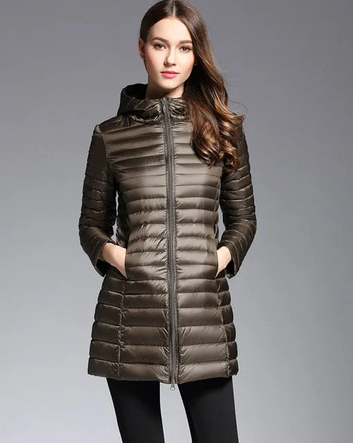 Cold Away Hooded Long Coat