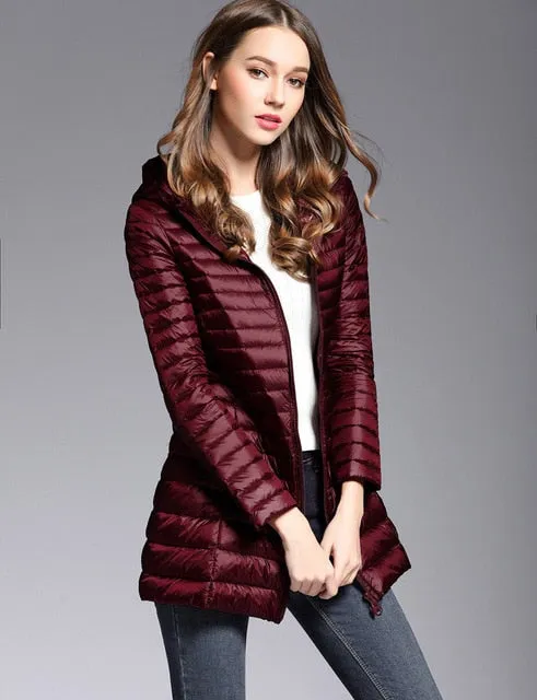 Cold Away Hooded Long Coat