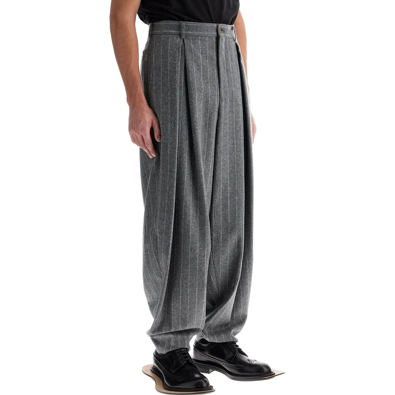 Comme Des Garcons Homme Plus striped wool trousers