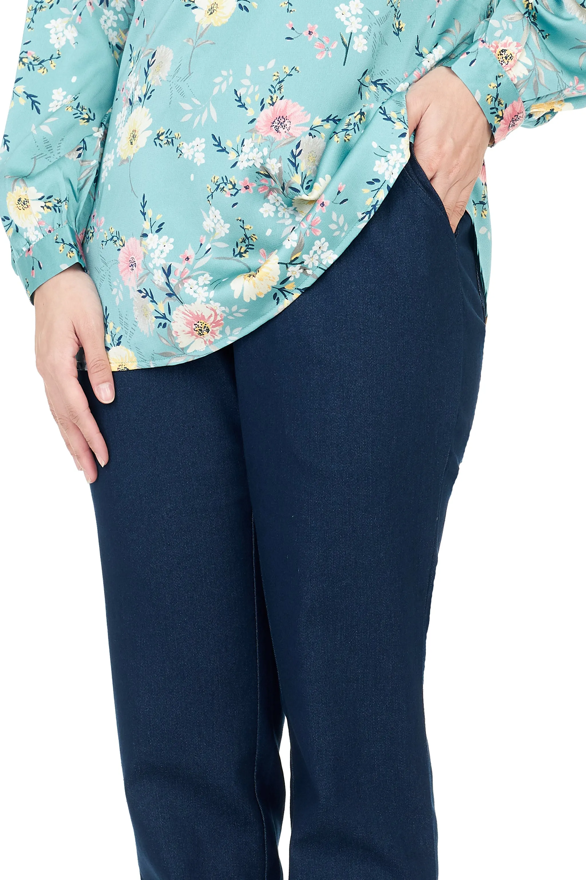 Cotton Denim Pant without Zipper