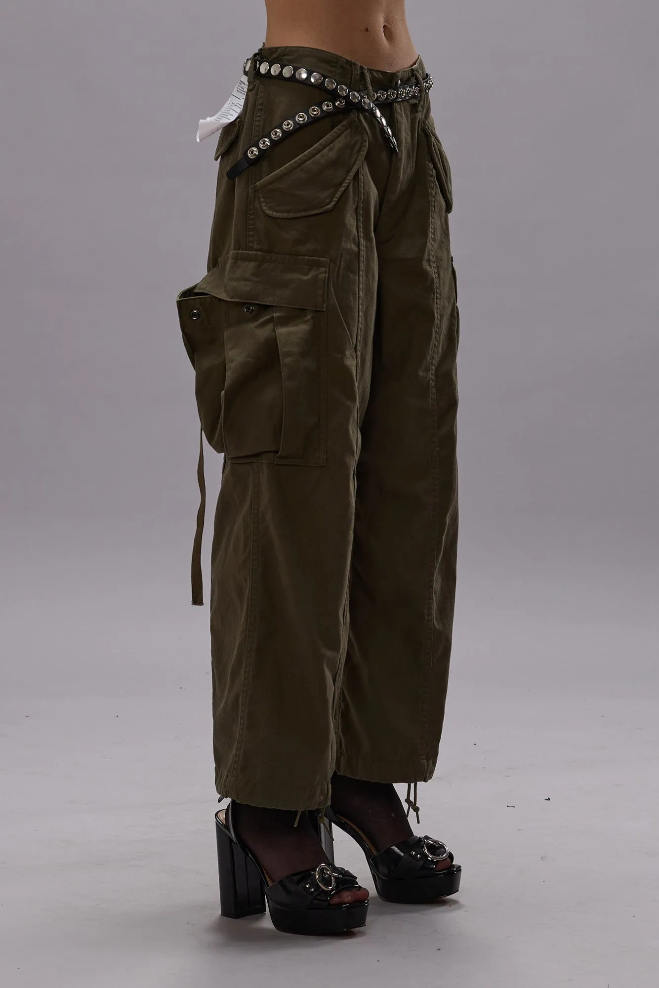 CROPPED CARGO - VINTAGE OLIVE DRAB