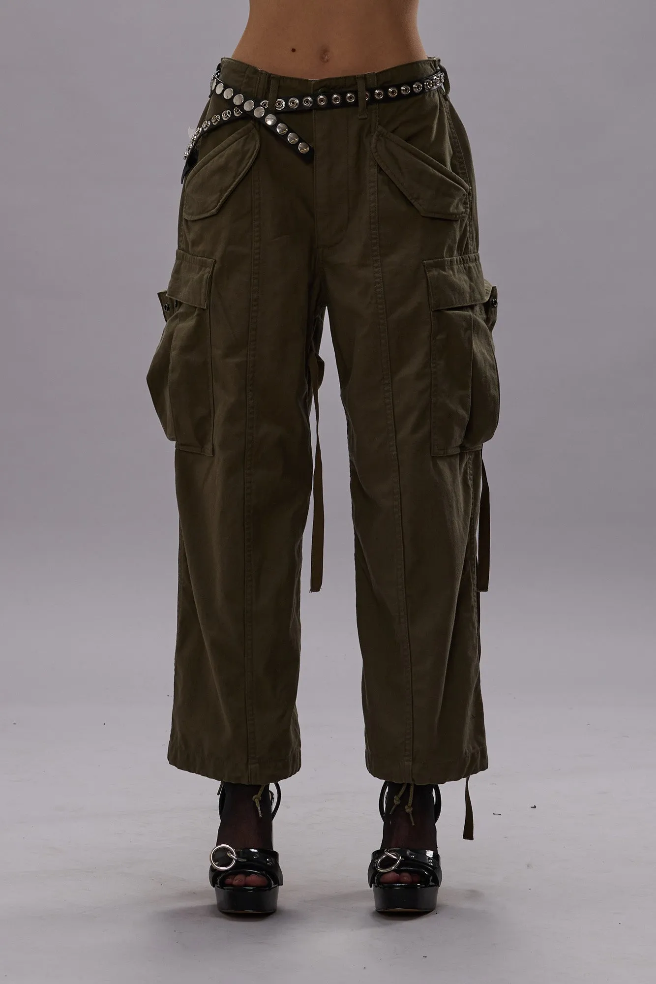 CROPPED CARGO - VINTAGE OLIVE DRAB