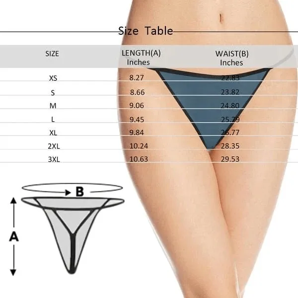 Custom Boyfriend Face Underwear for Women Makes Me Wet Personalized Women's Lingerie Panties Classic Thongs