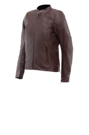 Dainese Itinere Leather Jacket Womens Bordeaux