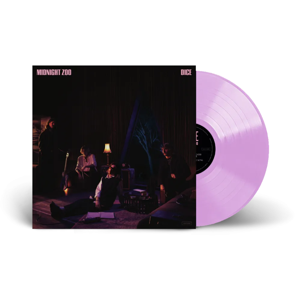 DICE / Midnight Zoo LP Clear Pink Vinyl, Hoodie, T-Shirt & Scarf Bundle