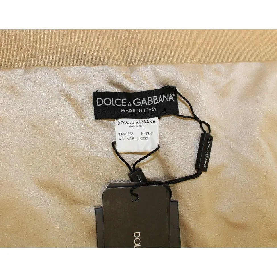 Dolce & Gabbana Exclusive Beige MINK Fur Scarf Wrap